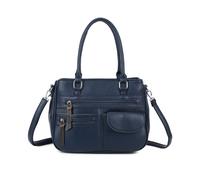Kitise Women's Spacious Multi Pocket Practical Crossbody Bag in Navy Kitise Navy One Size