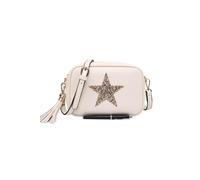 Kitise Women's Sparky Shiny Glitter Star Tassel Charm Crossbody Bag With Tassel Charm in Beige Kitise Beige One Size