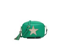 Kitise Women's Sparky Shiny Glitter Star Tassel Charm Crossbody Bag With Tassel Charm in Green Kitise Green One Size