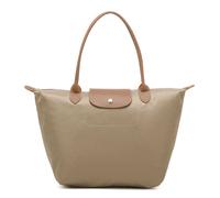 Kitise Women's Sturdy Foldable Nylon Tote Shoulder Bag in Beige