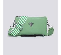 Kitise Women's Tessa Double Compartments Wide Strap Small Purse Messenger Bag in Mint