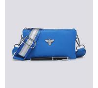 Kitise Women's Tessa Double Compartments Wide Strap Small Purse Messenger Bag in Royal