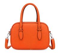 Kitise Women's Top Handle Oval Multi Zip Convertible Crossbody Shoulder Bag in Orange Kitise Orange One Size