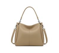 Kitise Women's Top Handle Slouchy Hobo Shoulder Bag With Strap in Light Brown