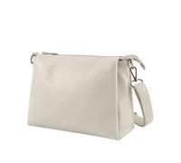 Kitise Women's Top Zipper Triple-Compartment Genuine Italian Leather Crossbody Bag in Beige Kitise Beige One Size