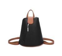 Kitise Women's Trendy Small Convertible Practical Backpack in Black