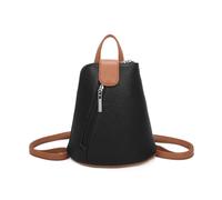 Kitise Women's Trendy Small Convertible Practical Backpack in Black Kitise Black