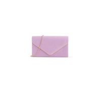 Kitise Women's V Shape Envelope Faux Suede Clutch Evening Bag with Metal Trim in Lilac Kitise Lilac One Size