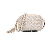 Kitise Women's Velvet Woven Pattern Crossbody Shoulder Handbag in Beige Kitise Beige One Size