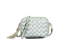 Kitise Women's Velvet Woven Pattern Crossbody Shoulder Handbag In Mint Mint