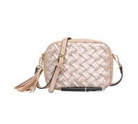 Kitise Women's Velvet Woven Pattern Crossbody Shoulder Handbag in Stone Kitise Stone One Size