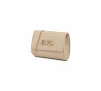 Kitise Women's Woven Flap Small Clutch Crossbody Bag with Knot Detail in Beige