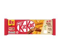 KitKat 2 Finger Caramel Chocolate Biscuit Bars - 8 Pack (8 x 20.7 g) | Wafer Fingers with Caramel & Milk Chocolate | Perfect for Coffee Breaks or Afternoon Pick-Me-Ups