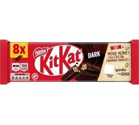 KitKat 2 Finger Dark Chocolate Biscuit Bar Multipack, 8 x 20.7g | Pack of 1