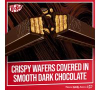KitKat 2 Finger Dark Chocolate Biscuit Bars - 8 Pack 8 x 207 g Crisp