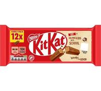 KitKat 2 Finger Milk Chocolate Biscuit Bar Multipack - Chocolate Wafer Biscuit Bars 12 x 20.7g