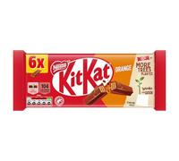 KitKat 2 Finger Orange Chocolate Biscuit Bar Pack Multipack, 124.4g