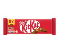 KitKat 4 Finger Milk Chocolate Biscuit Bar Multipack, 8 x 41.5g | Pack of 1 | 4 fingers of crispy wafer biscuit covered with smooth milk chocolate; ideal for a break at home or work