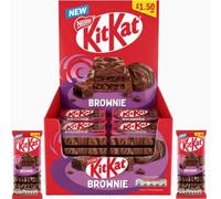 KitKat Brownie Flavoured Chocolate Sharing Bar 99g - Pick Your Pack - Crispy Wafer with Smooth Brownie Flavour Chocolate - PMP