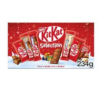 KitKat Chocolate Selection Box 234g, Assorted KitKat Bars, Chunky, and Flavors, Festive Assortment