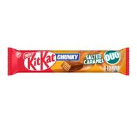 KitKat Chunky Duo Salted Caramel Chocolate Bars - Crispy Wafer Biscuit Chocolate Treat, 68g