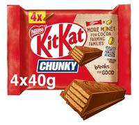 KitKat Chunky Milk Chocolate Bar Multipack, 4 x 40 g