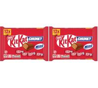 KitKat Chunky Mini Milk Chocolate Bars Multipack, 194g | Pack of 2