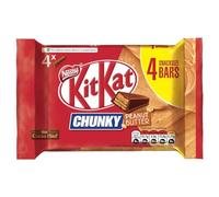 KitKat Chunky Peanut Butter Milk Chocolate Bar Multipack 4x34g 136g