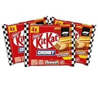 KitKat F1 Chunky Caramel Flavour Milk Chocolate Bar 4 Pack Multipack 160g