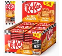 KitKat F1 Salted Caramel Chocolate Sharing Bar 99g PMP - Crispy Wafer Fingers Covered in Salted Caramel Flavour Chocolate - Pick Your Bar