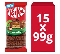 KitKat Hazelnut Chocolate Sharing Bar 99g (Pack of 15)