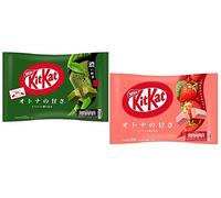 Kitkat Japan, Strawberry Strawberry & Deep Matcha Flavors Set, Kit Kat Japanese Chocolate Bar, 2 Pack