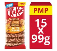 KitKat Salted Caramel Chocolate Sharing Bar 99g (Pack of 15)