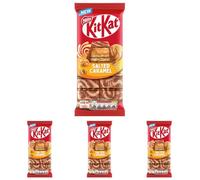 KitKat Salted filled Caramel Milk Chocolate Crispy Wafer Sharing Bar, 99g (Pack of 4)