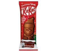 KitKat Santa Milk Chocolate Christmas Figure 29g (Pack of 30) | Crisp Wafer And Milk Choc Filling | Christmas Gift