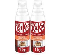 KitKat Squeezable Cocoa Sauce with Wafer Pieces 1kg (Pack of 2)