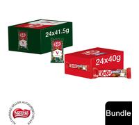 (KitKat Vegan 24 + Orange 24 (48 Bars)) Nestlé Chocolate Bar (48 - 144 Bars) Yorkie, Aero, Milkybar Pick your Favourite