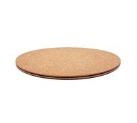 KITLAB Cork Plant Coasters, Double Layers 14 Inch Cork Planter Coaster, Absorbent Plant Mats, Coasters for House Plants, 2 Pcs