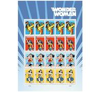 KITMOUS 20 Wonder Woman 75th Anniversary USPS Forever First Class Postage Stamps 1 Sheet of 20