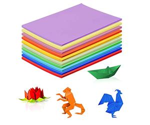 Kitnish 10 Colors 100 Sheets Coloured Paper A5 70g Handmade Origami Pastel Cardstock Color Copy Various Printers,DIY Arts,Sketch and Cutting Colorful Projects (A5)