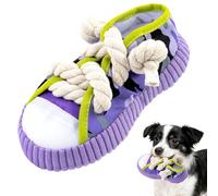Kito Lee Dog Toy Soft Squeaky Plush Toy Dogs Chew Rope Toy for Small Dogs and Puppies Cute Shoe Design for Cuddling and Play Lightweight, Interactive Toy for Indoor Fun