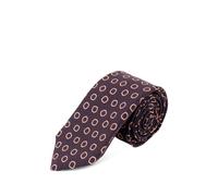 Kiton geometric-print tie - Purple OS