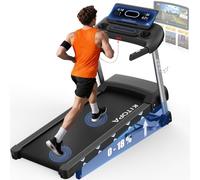 KITOPA Foldable Treadmill with Auto Incline 18%, 20 km/H Treadmills for Home Gym, 7HP Quiet Motor, APP & Heart Rate, LED Display Running Machines for Heavy People 180KG