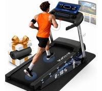 KITOPA Foldable Treadmill with Auto Incline 18%, 20 km/H Treadmills for Home Gym, 7HP Quiet Motor, APP & Heart Rate, LED Display Running Machines for Heavy People 180KG