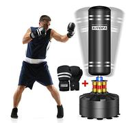 Kitopa Freestanding Punching Bag with Boxing Gloves, 70" Heavy Boxing Bag with Stand for Adult Youth Kids Tear-Resistant, Fast Rebound Kickboxing Bag & Long-Term Onslaught of Kicks Suction Cup Base
