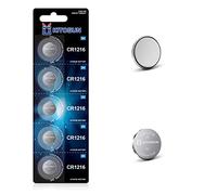 KITOSUN CR1216 3V Lithium Coin Watch Battery - 3 Volt CR 1216 Lithium Cell Button Batteries for Timex Watch Indiglo Wrist Car Key Fob Remote Control Thermometer Calculator (5 Pcs)