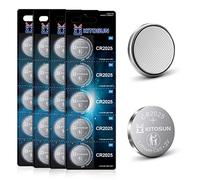 KITOSUN CR2025 Batteries 3V Lithium Cell - Coin Button Lithium Batteries for Car Key Fob Remote LED Light Candles Glucose Monitor Doorbell Accessories 3 Volt 2025 Battery (20Pcs)