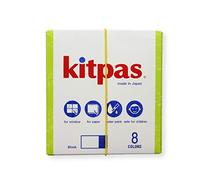 Kitpas Crayon Block 8 Colours - Bright, Bold Crayons for Almost any Surface including Paper, Glass and Mirrors