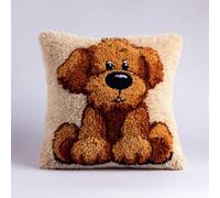 kitphoenix Latch Hook Embroidery Kits Teddy Dog 43Cmx43Cm