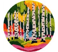 kitphoenix Rug Hooking Kit Birch Forest